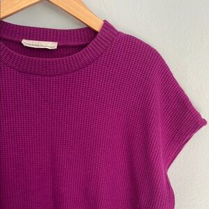 Plum Banded Tee NWOT